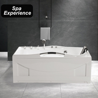 Baignoire Balnéo Hydromassante Moderne Autoportante en Acrylique à Prix Abordable avec Robinet Inclus