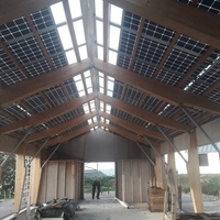 Rails en aluminium pour supports de montage BIPV solaires, pour carport et toiture, structure de support de panneaux solaires