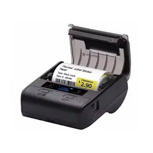 Mini impresora de 80mm, máquina multifunción para hacer etiquetas autoadhesivas para etiqueta de precio