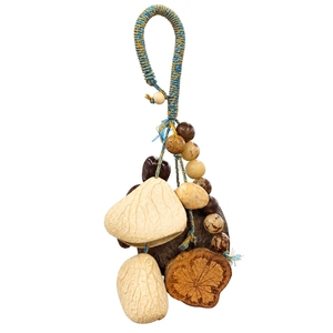 Campanas de Viento de Frutas Secas Naturales al por Mayor, Sonajeros de Mano, Decoración de Pared de Cuerda Tejida a Mano, Accesorios Artesanales Boho para Campanas de Viento - Product Image 1