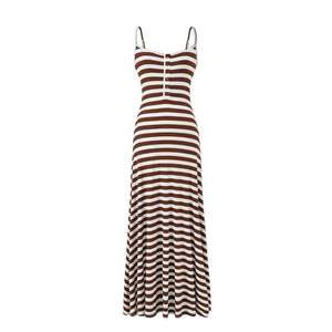 Robe longue sans manches et dos nu antidérapante pour femme - Robe de soirée élégante et sexy ajustée pour l'été - Product Image 4