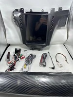 Écran multimédia Android 11 tactile Tesla de 12,1 pouces en fibre de carbone RHD, lecteur DVD de voiture, CarPlay, navigation GPS pour Maserati GT 2005-2015