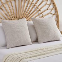 Housse de coussin carrée européenne, protège-oreiller doux, taie d'oreiller