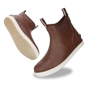 Custom Logo <strong>Men</strong> Marine Sailing Natural Rubber Rain <strong>Boots</strong> 100% Handmade <strong>Wellington</strong> Deck <strong>Boots</strong> - Product Image 2