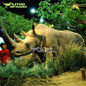Animale Motorizzato Realistico a Grandezza Naturale: Rinoceronte Lanoso - Product Image 5