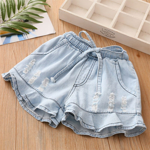 Fabricante de Ropa en China, Suministra los Productos Más Vendidos, Nuevo Modelo de Pantalones Cortos de Mezclilla para Niñas - Product Image 5