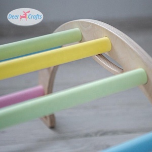 Jeux d'intérieur de haute qualité <span class=keywords><strong>pour</strong></span> bébés, arc-<span class=keywords><strong>en</strong></span>-ciel, <span class=keywords><strong>en</strong></span> <span class=keywords><strong>bois</strong></span>, escalade, DK08325 - Product Image 2