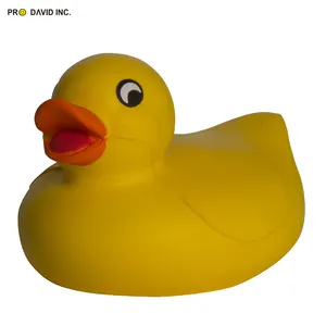 Custom PU stress relief foam duck shape anti stress ball new arrival animal style squeeze toys for kids