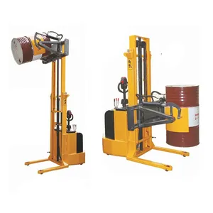Counter Balance Full Electric Oil Drum Rotator Stacker Oil Drum Tilter With 800kg Loading Capacity