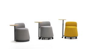 Chaises de bureau rembourrées avec <span class=keywords><strong>roulettes</strong></span> Aucun fauteuil baril moderne d'assemblage <span class=keywords><strong>pour</strong></span> immeuble de bureaux - Product Image 4