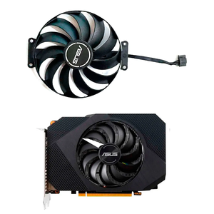 Ventilateur de remplacement pour carte graphique ASUS Radeon <span class=keywords><strong>RX6400</strong></span> 4GB PHOENIX OC, flambant neuf, T129215SU FDC10U12D9-C 95MM 6PIN - Product Image 1