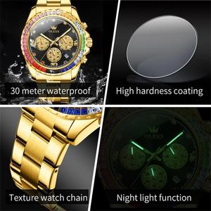 2939 Montre de sport multifonctionnelle en acier inoxydable avec logo personnalisé OEM, montre à quartz étanche avec diamants pour homme - Product Image 5