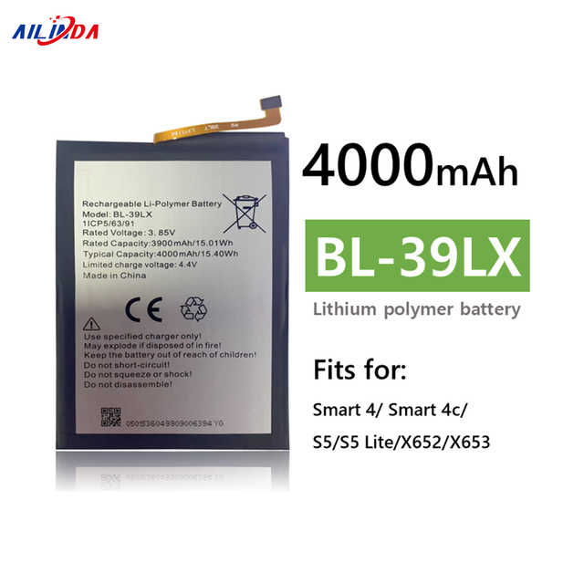 High Capacity BL-39LX 4000mAh Digital Batteries for Tecno for Infinix Smart 4 Smart 4C S5 S5 Lite X652 X653