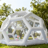 Dôme gonflable transparent en PVC à 360 degrés, tente bulle, château gonflable, intérieur/extérieur, pour les fêtes d'enfants, location pour événements