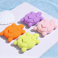 Éponges de bain moussantes personnalisées en polyuréthane à motif animal mignon, pour le visage et le corps, marque privée, en promotion