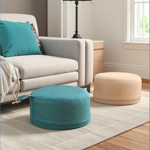 Cojín Redondo para Suelo, 20 cm de Grosor, Material de Lino Suave, Desmontable y Lavable, Decoración para el Hogar, Almohada para Asiento - Product Image 1