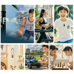 Caméra de sport multi-usage 2.7K, caméra miniature légère et portable, caméscope à tenir au doigt, enregistrement audio et vidéo mains libres - Product Image 6