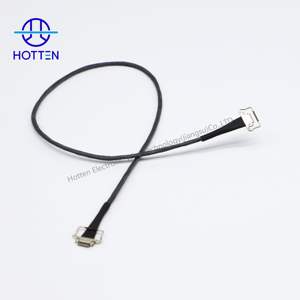 Arnés de línea de cable coaxial de 42AWG Cámara segura (IP CAM) Conjunto micro de cable coaxial con conector 10P 20634 - Product Image 1