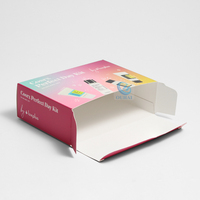 Ensembles de soins de la peau Boîtes d'emballage cadeau 175g ou 350g Papier couché fait Boîte de papier pliante écologique pour cosmétiques