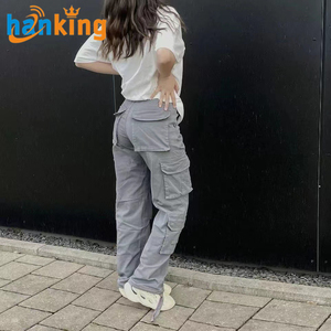 Ehanking donna Vintage con gambe larghe <span class=keywords><strong>pantaloni</strong></span> Cargo stile Y2K Jeans stile Kpop stile Vintage abbigliamento donna e Denim - Product Image 6