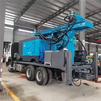 Plateforme de forage de puits d'eau montée sur camion de 600 mètres, plateforme de forage pour puits d'eau, machine de forage DTH