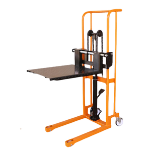 Apilador de elevación de palés de peso ligero de alta calidad Apilador portátil Acero de aleación 440lbs 880lbs Apilador manual - Product Image 2