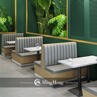 Design personnalisé, banc de café moderne, ensembles de tables et de chaises pour restaurant de restauration rapide, meubles pour café, kiosques de restaurant