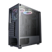 Boîtier d'ordinateur de jeu ATX Panneau avant 192-13 Série 192 Pc de bureau avec accessoires Pc RVB Pièces et accessoires d'ordinateur Usb