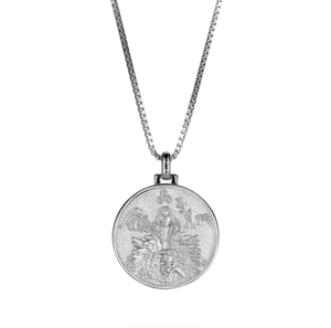 Loveher bijoux rétro mode montagne et mer <span class=keywords><strong>carte</strong></span> collier 925 argent laiton adapté aux femmes cadeaux pour un usage général - Product Image 1