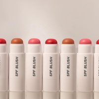 Maquillage pour le visage imperméable à haute teneur en pigments Blush multi-usage Contouring avec SPF Marque privée Crème parfaite Contour et Blush Stick