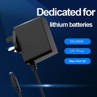 Chargeur de batterie lithium-ion Shenzhen Lvxiangyuan 8.4V 2A 16.8W, prise UK, certifié CE UKCA, adaptateur mural