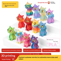 Figurine de dragon volant miniature imprimée en 3D, ensemble œuf de dragon ouvert/fermé, figurine de bébé animal, décoration de bureau, modèle, cadeau, jouet, vente en gros
