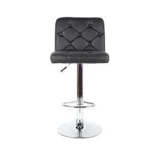 buy new design modern style stainless steel pipe pu seat bar chair stool hot sales