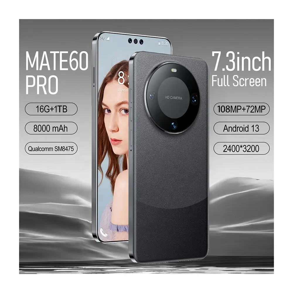 Original MATE 60 pro 5G RMO 16GB+512B China Version 48MP Cameras 7.3 inch Android 12 Mobile Phone 4g celulares