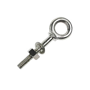 Boulons à œil à tige longue en acier au carbone OEM M10 avec tête carrée, norme ANSI, finition brute pour utilisation industrielle de tension - Product Image 1