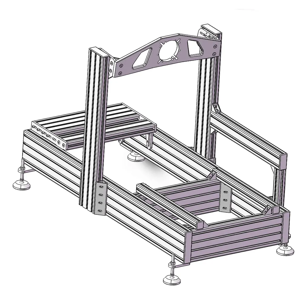 Custom Aluminium Cockpit Simulator Racen 4040 4080 Aluminium Extrusieprofiel Voor Sim Racing Cockpit Kit