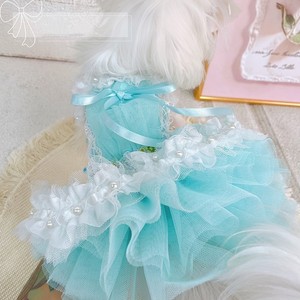 Maltés Yorkshire Lolita pequeño <span class=keywords><strong>perro</strong></span> princesa vestido perla pequeña <span class=keywords><strong>raza</strong></span> Bichon Teddy ropa para mascotas - Product Image 6
