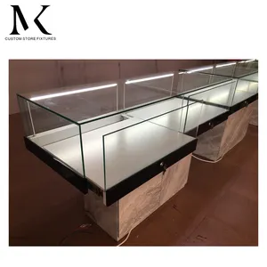 Lishi Custom Retail Shop Luxury Showcase Jewellery Commercial Furniture Showcases Jewelry Display Case Glass Cabinet