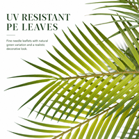 Palmier Phénix Artificiel Réaliste de Luxe, Haute Qualité PE 120cm, Résistant aux UV/au Feu, Écologique, pour Hôtels, Villas et Aménagements Paysagers (Fabrication en Usine)