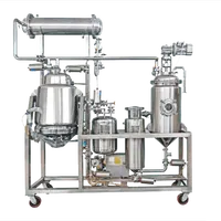 バイオマスの溶剤抽出と溶剤回収のための100L熱逆流ハーブオイル抽出濃度システム抽出器