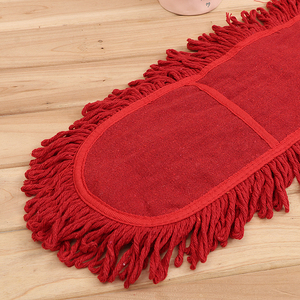 MSJ Promotion : Tête de rechange pour balai serpillère plat coréen pour nettoyage domestique, en tissu de coton pour dépoussiérage et élimination des taches d'huile rouges - Product Image 3