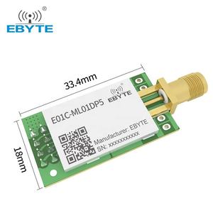 ตัวรับ E01C-ML01DP5 ebyte PA + LNA โมดูลพอร์ตอนุกรมไร้สาย20dBm โมดูล SMA-K อินเตอร์เฟซเสาอากาศ2.4G - Product Image 2