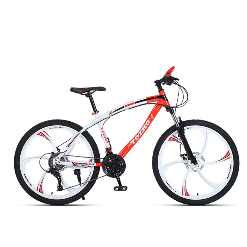 Lightweight Mountain Bicycle For altult / 26 Inch Single Speed Mountain Bike / red And Blue Customizable Mountain Bike
