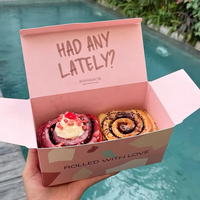 Caja de Galletas con Logotipo Personalizado, Empaque para Panadería, Papel de Grado Alimenticio, Caja de Papel para Galletas