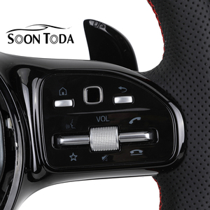<span class=keywords><strong>Volant</strong></span> de direction en cuir et fibre de carbone avec LED pour Mercedes Benz W205 W221 W222 C238 W809 <span class=keywords><strong>W163</strong></span> W164 X166 GLS63 G65 G63 - Product Image 6