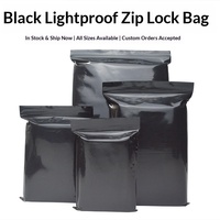 Nouveaux Sacs en PE Noir à Fermeture Zip Refermable, Épais, Anti-Lumière, Opaques, Non Transparents, pour Usage Agricole