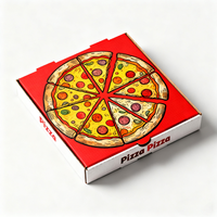 Emballage alimentaire en carton imprimé sur mesure, boîte de vente au détail pour pizza surgelée de 8, 10 et 12 pouces