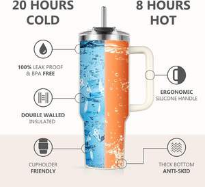 Vaso Térmico de Acero Inoxidable de Doble Pared con Aislamiento al Vacío, Estilo Americano, Tapa de 40 oz, <span class=keywords><strong>Botella</strong></span> de <span class=keywords><strong>Agua</strong></span> a Prueba de Fugas, Regalo Empresarial DAJI HYDRO - Product Image 4