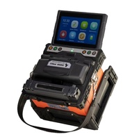 Soudeuse à fusion ARC D21S PRO originale avec alignement 4 moteurs, épissure en 7s, machine de soudage de fibres optiques FTTH avec kit de batterie et cliveuse