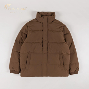 Chaqueta de Plumón Ligera para Hombre con Cuello Alto, Relleno de Plumón de Pato Gris al 90%, Peso de Relleno de 70g, Ideal para 5-15 ° Viaje de Primavera/Otoño - Product Image 1